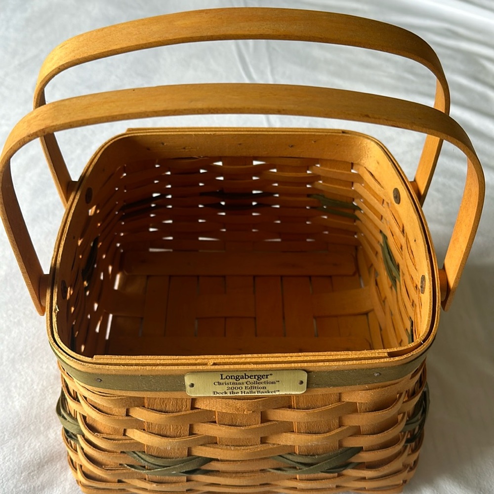 Longaberger Christmas Collection 2000 Edition Deck the Halls Basket